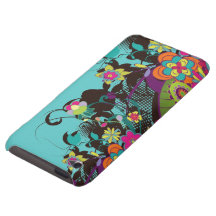 vintage flower frenzy design iPod touch Case-Mate case