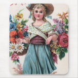 *Vintage Flower Girl* Mousepads