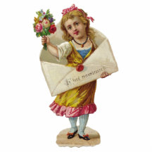 Vintage Flower Girl Photo Sculpture