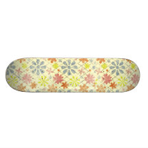 Vintage Flower Skate Board Deck