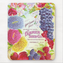Vintage Flowers & Fruit Mousepad