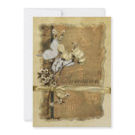 Vintage Flowers Custom Announcement