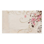 Vintage flowers Profile Card business cards