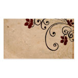 Vintage flowers Profile Card business cards