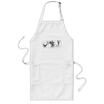 Vintage Food Drawings Apron by BMWeller