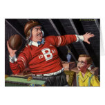 Vintage Football Dad and Son Card