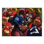Vintage Football Player; Quarterback with the Ball Cards
