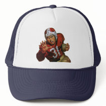 Vintage Football Player; Running Back Number 31 Mesh Hats