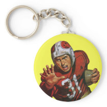 Vintage Football Player; Running Back Number 31 Key Chain