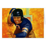 Vintage Football, Quarterback Running with Ball Card