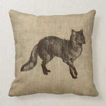 Vintage Fox Pillow