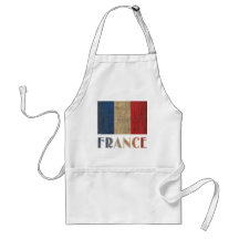 Vintage France Flag Apron