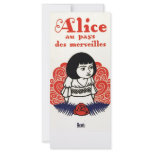Vintage French Alice in Wonderland Rack Card