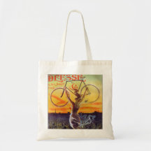 Vintage French Bicycle Poster Canvas Bag