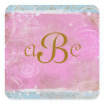Vintage French Blue Toile Personalised Stickers