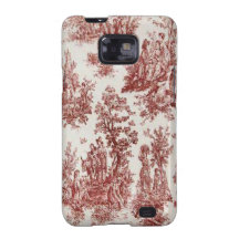 Vintage French Country Red Toile Samsung Galaxy-S2 Galaxy S2 Cover