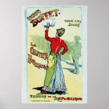 Vintage French female singer Eugenie Buffet ad Posters