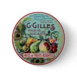 Vintage French Fruit Label buttons