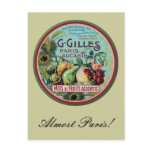 Vintage French Fruit Label postcards