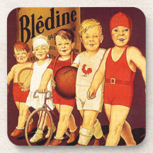 Vintage French, La bledine Beverage Coasters