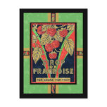 Vintage French Lemon Raspberry Syrup Labels Post Card