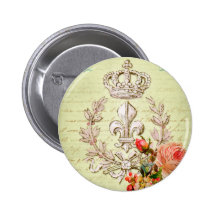 Vintage French Pinback Buttons