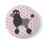 Vintage French Pink Poodle Pin