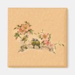 Vintage Friends- Floral & Birds-Magnet