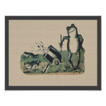 Vintage Frog Art Photo