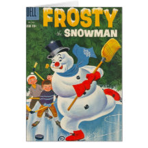 Vintage Frosty on Skates Cards
