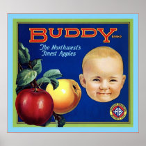 Vintage Fruit Crate Label Posters