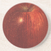 Vintage Fruit; Ripe Red Delicious Apple Coasters