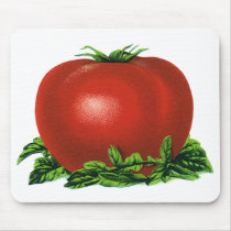 Vintage Fruits and Vegetables; Red Ripe Tomato Mouse Pads