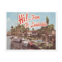 Vintage Ft. Lauderdale Post Card