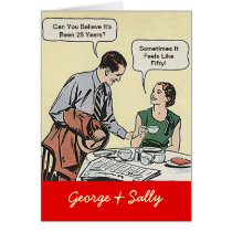 Vintage Fun Couple Cards Happy Anniversary cards