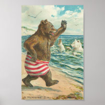 Vintage Funny Bears Posters