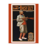 Vintage funny man with rifle and golf clothes postcards