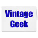 Vintage Geek Card