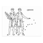 Vintage Gemini Postcard