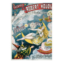 Vintage George Melies Illusion Fantastique Custom Invites