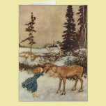 Vintage Gerda and the Reindeer by Edmund Dulac cards