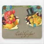 Vintage German Easter mouse pad