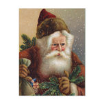 Vintage German Santa Post Card postcards