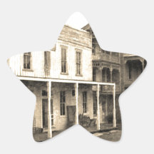 Vintage Ghost Town Hotel Sticker