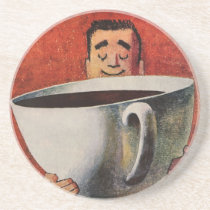 Vintage Giant Cup of Coffee Coaster