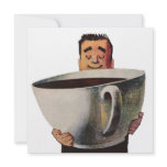 Vintage Giant Cup of Coffee invitations