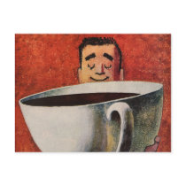 Vintage Giant Cup of Coffee Post Card