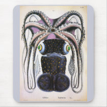 Vintage Giant  Octopus Mouse Pad
