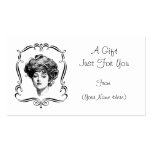 Vintage Gibson Girl Personalised Gift Card Tag