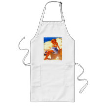 Vintage Gil Elvgren Beach Summer Pin up Girl Apron